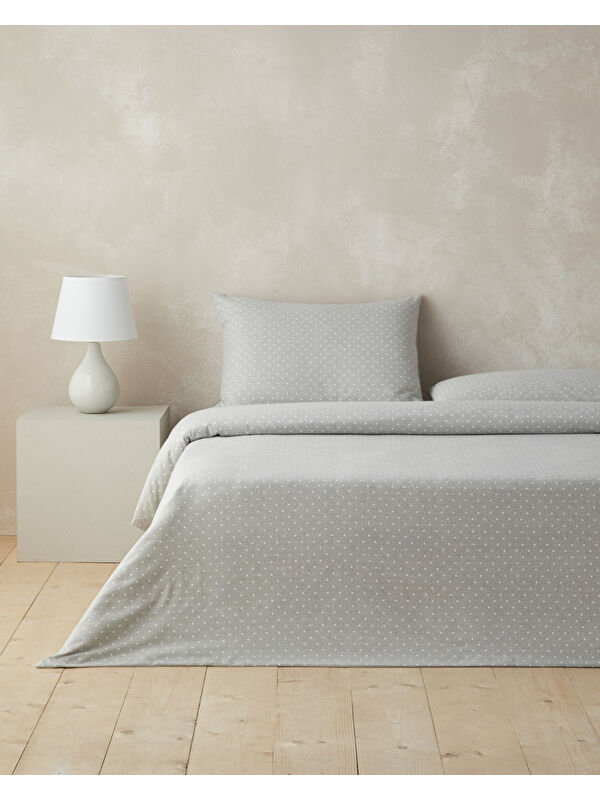 English Home Mono Diamond İpliği Boyalı Çift Kişilik Nevresim Takımı 200x220 cm Gri