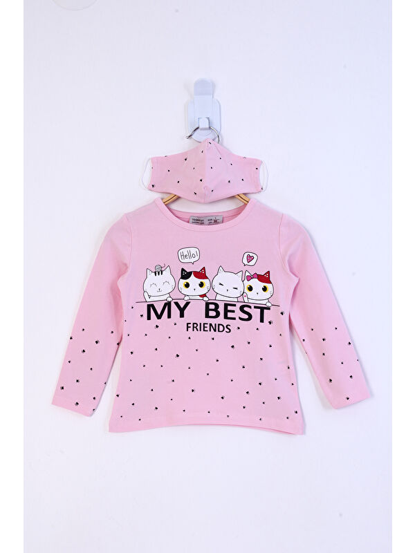 Toontoykids Kız Çocuk My Best Friends Baskılı Tişört