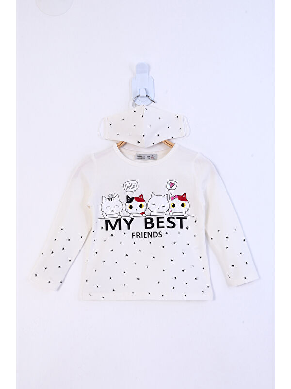 Toontoykids Kız Çocuk My Best Friends Baskılı Tişört