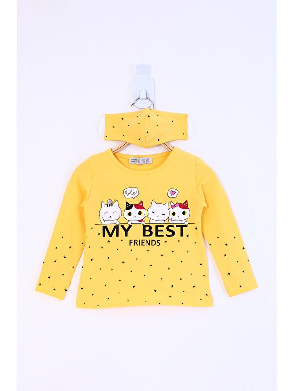 Toontoykids Kız Çocuk My Best Friends Baskılı Tişört