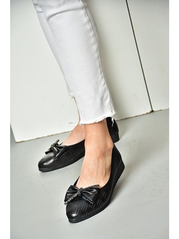 S3147041 Siyah Kadın Ayakkabı - Görsel 6