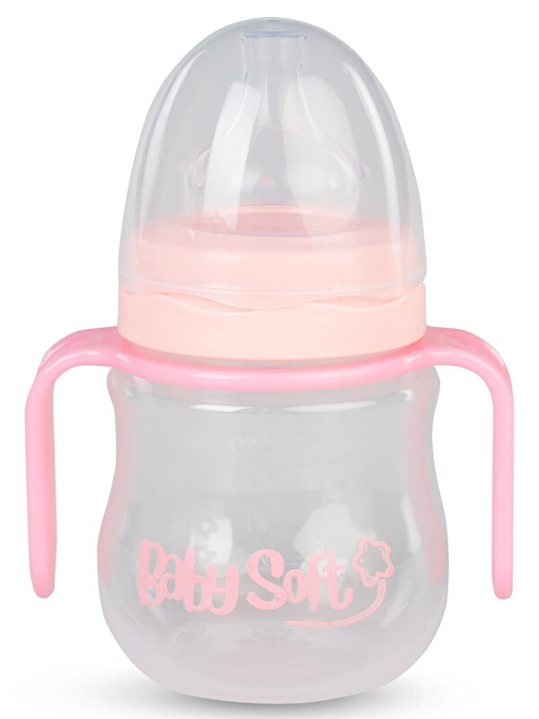Baby Soft Genıs Agız Kulplu Bıberon 150 ml - Pudra