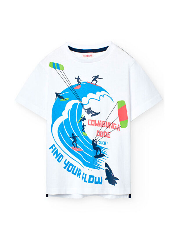 Boboli Surf Baskılı Erkek Çocuk Tshirt