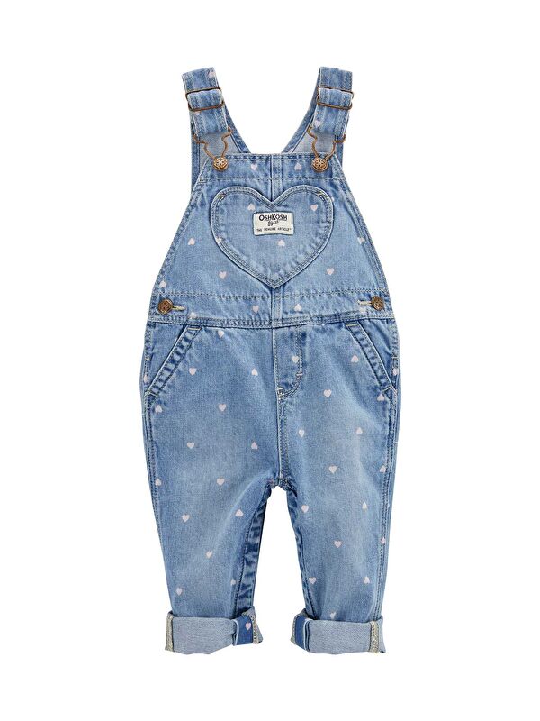 Oshkosh Kız Bebek Mavi Salopet