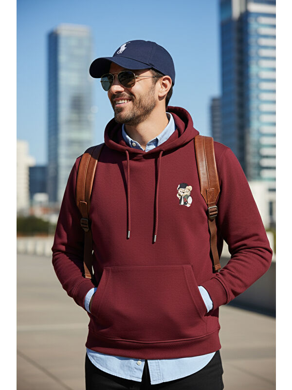 Buratti Pamuklu Regular Fit Kanguru Cepli Kapüşonlu Sweat 6141006B