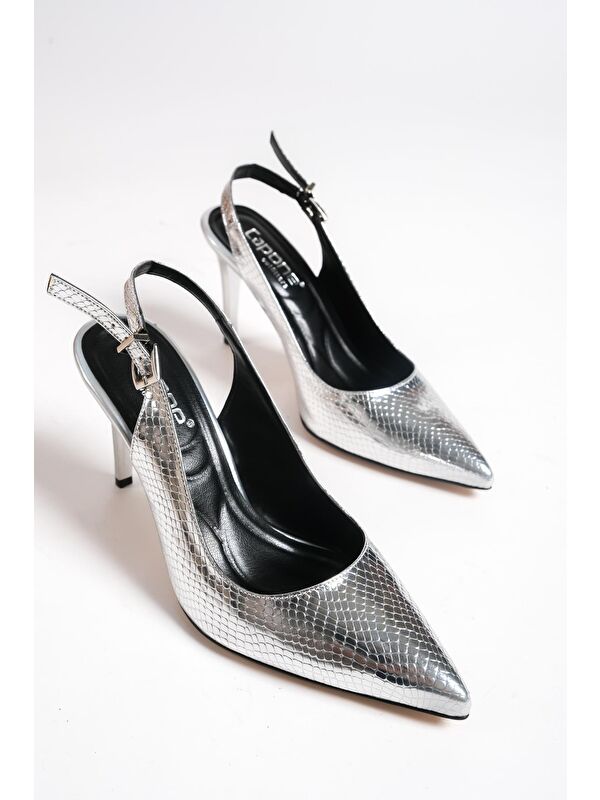 Arkası Açık Orta Topuklu Yumuşak Pedli Taban Kadın Ayakkabı - Görsel 2