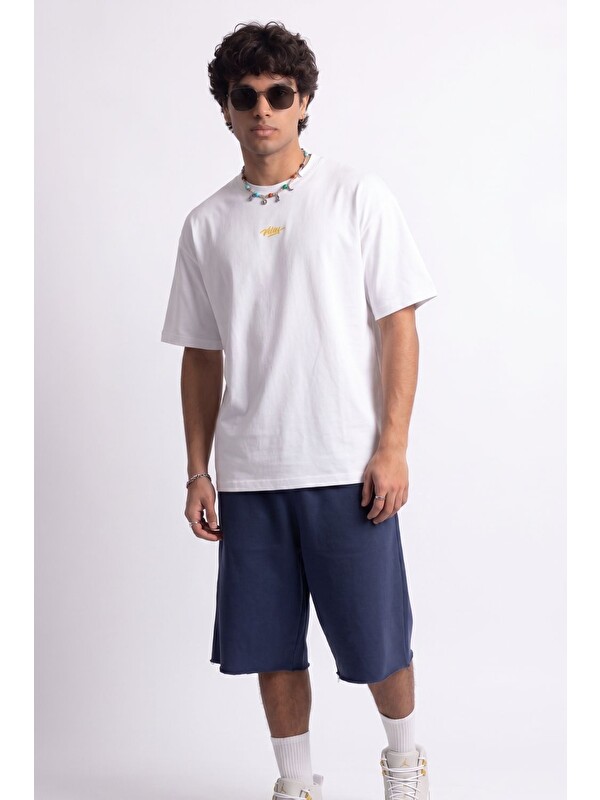 gothamVibes Amalfi Oversize Beyaz T-Shirt