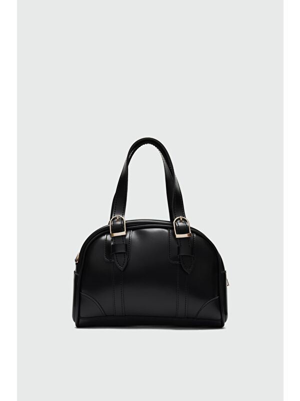 Shulebags Peggy Oval Çapraz Çanta Siyah