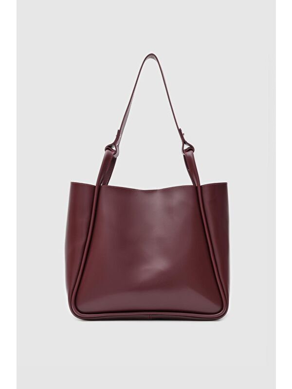 Shulebags Pera Omuz Çantası Bordo
