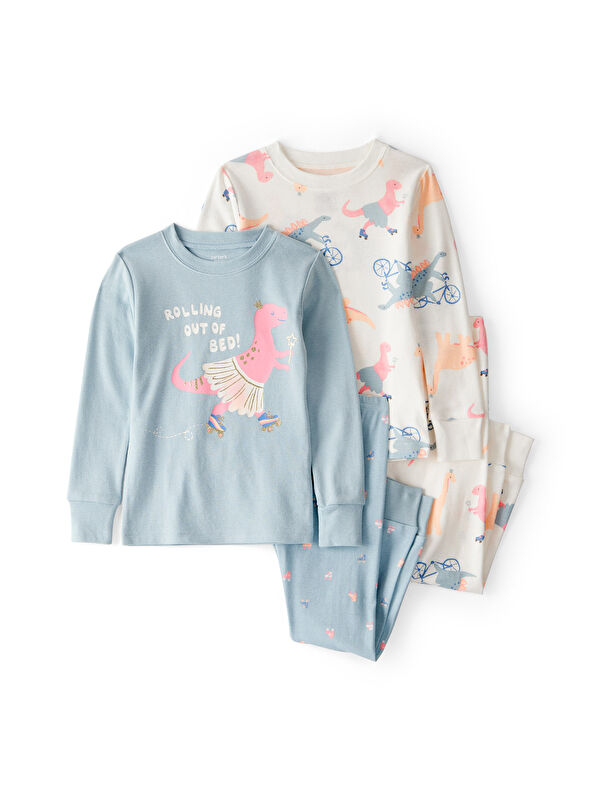 Carter's Kız Bebek Ekru Pijama Set
