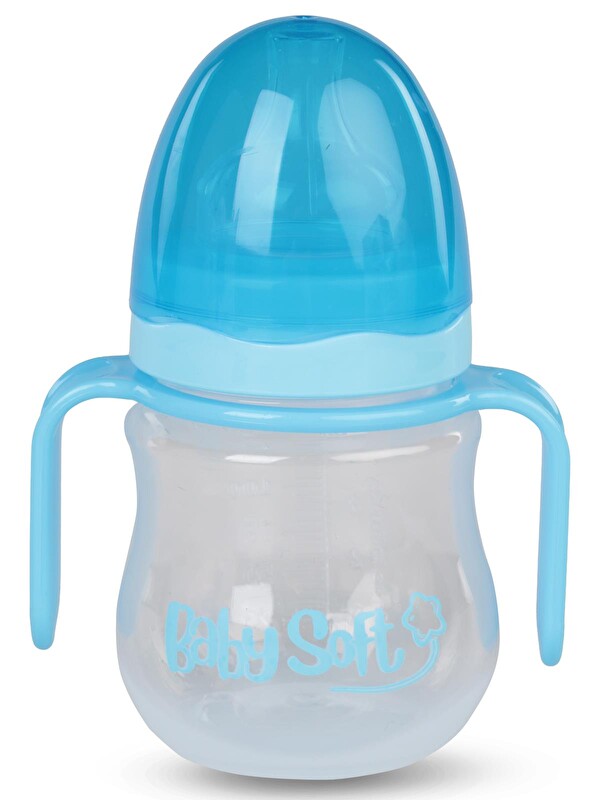 Baby Soft Genıs Agız Kulplu Bıberon 150 ml - Mavi