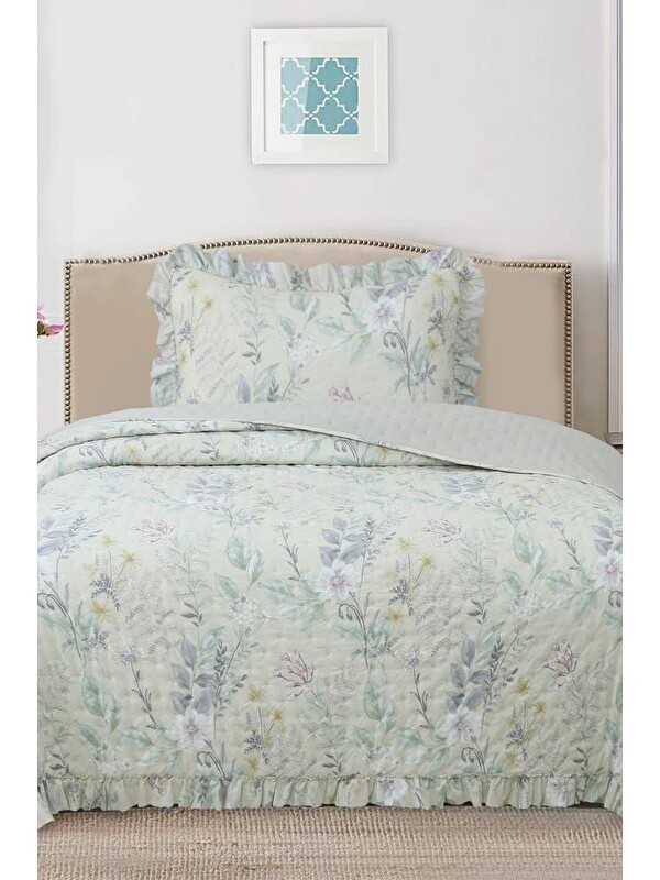 Çeyiz Diyarı Breeze Orman Çiçekleri Tek Kişilik Yatak Örtüsü 180x240