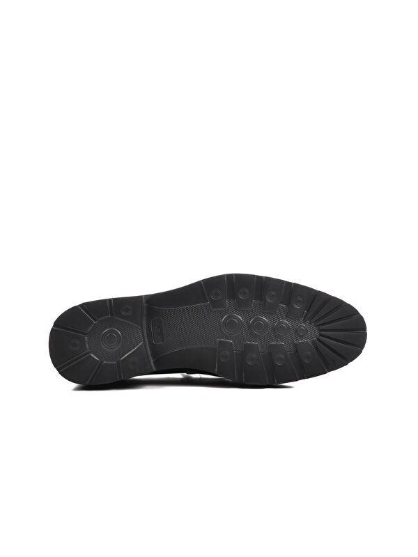 Siyah Açma Hakiki Deri Erkek Loafer Ayakkabı Premium 2871 M - Görsel 6