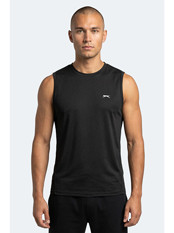 SLAZENGER KINGSHILL Erkek Siyah Tişört