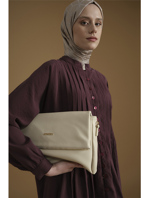 ARMİNE Nervür Detaylı Tunik Bordo