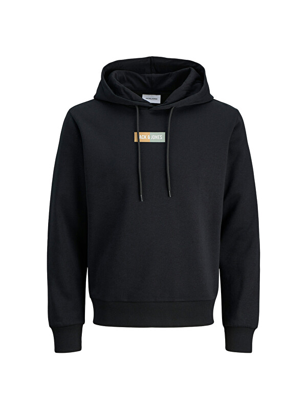 Jack & Jones Pan Erkek Siyah Kapüşonlu Sweatshirt