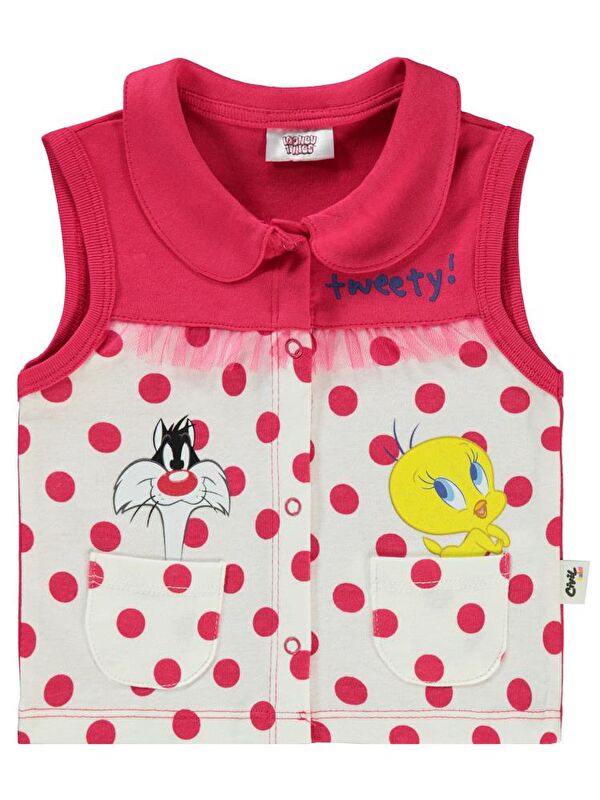Tweety Puan 6-18 Ay Yelek - Ekru 18-24 Ay