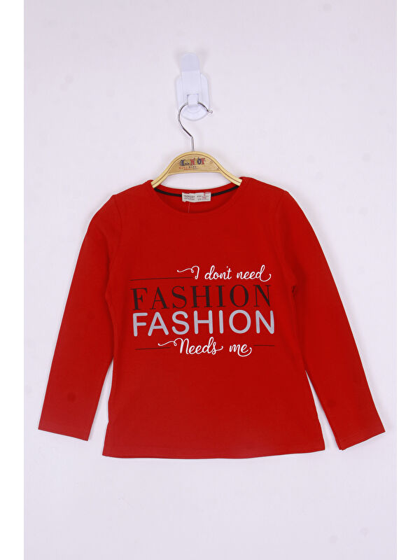 Toontoykids Kız Çocuk Fashion Baskılı Tişört
