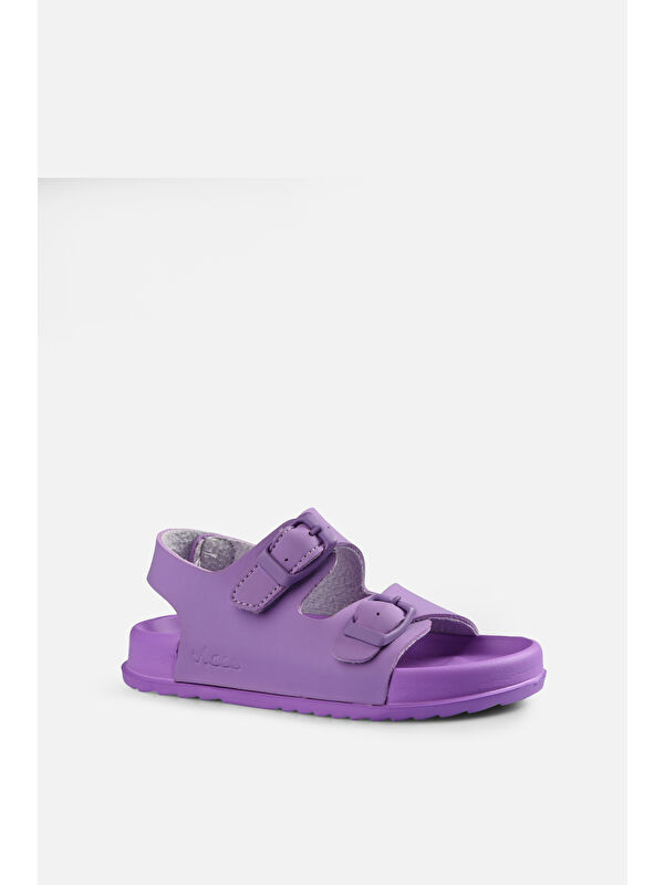 Miyu Hafif Kız Okul Öncesi Lila Sandalet - Görsel 3