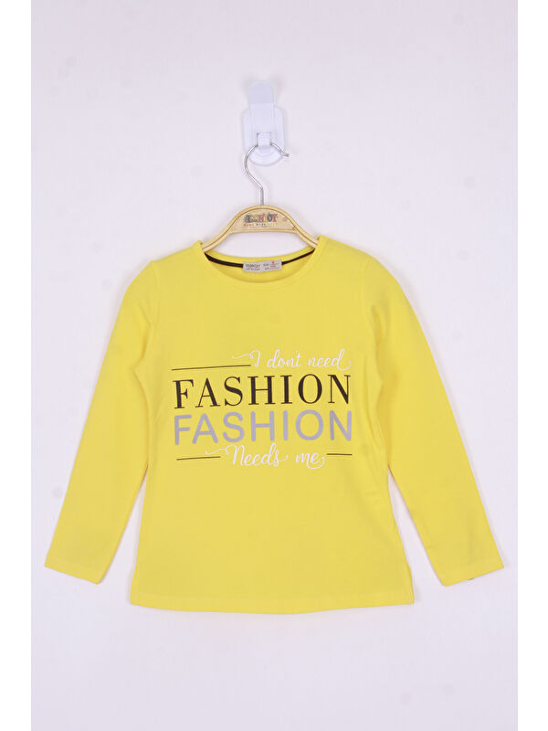 Toontoykids Kız Çocuk Fashion Baskılı Tişört