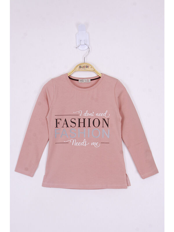 Toontoykids Kız Çocuk Fashion Baskılı Tişört