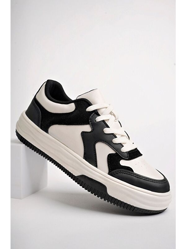 Siyah Kadın Sneaker Günlük Ayakkabı - Görsel 2