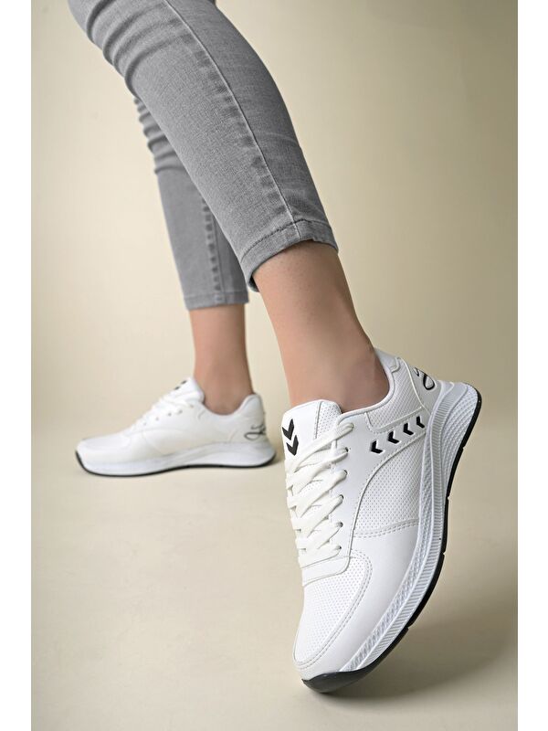 Beyaz Kadın Sneaker Günlük Ayakkabı - Görsel 3