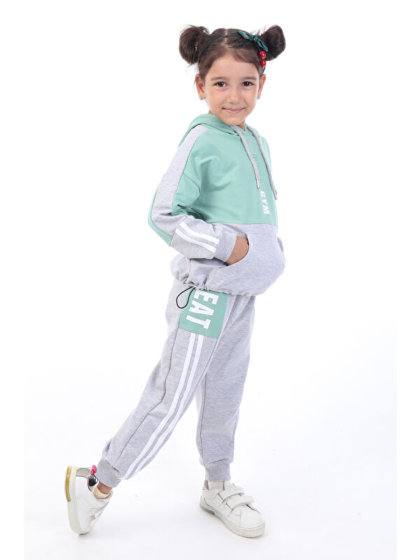 Toontoykids Kız Çocuk Baskılı Eşofman Takım