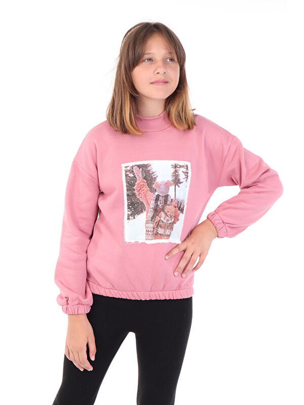 Toontoykids Kız Çocuk Baskılı Sweatshirt