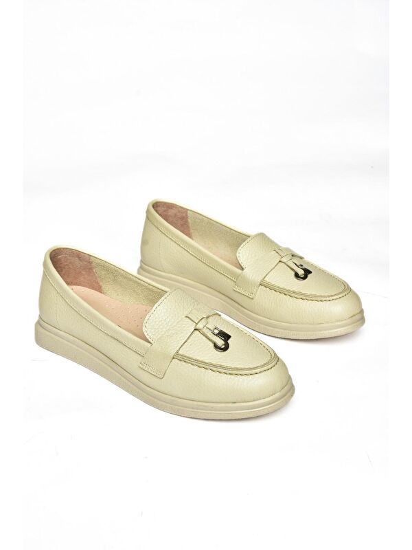 P5550141 Bej Kadın Ayakkabı - Görsel 4