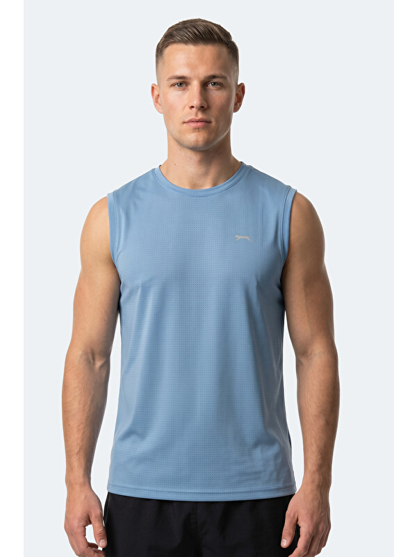 SLAZENGER HEROFIT IN Erkek Kolsuz Mavi Atlet