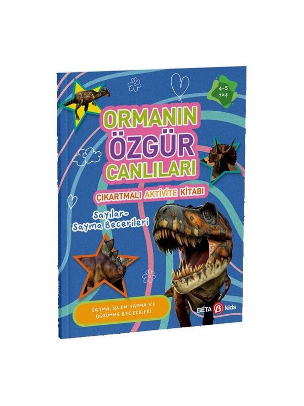 Beta Kids Orman Özgür Canlıları Çıkartmalı Aktivite Kitabı Sayılara