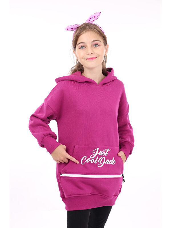 Toontoykids Kız Çocuk Nakışlı Sweatshirt