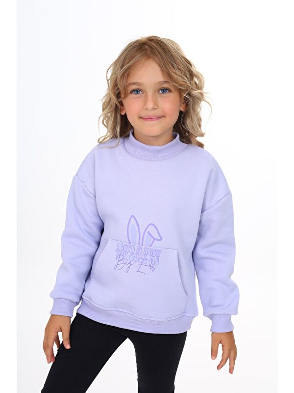 Toontoykids Kız Çocuk Baskılı Sweatshirt