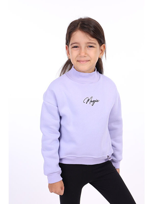 Toontoykids Kız Çocuk Nakışlı Sweatshirt