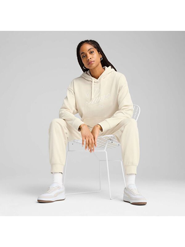 Puma ESS SCRIPT Comfort Kadın Kapüşonlu SWEATSHIRT