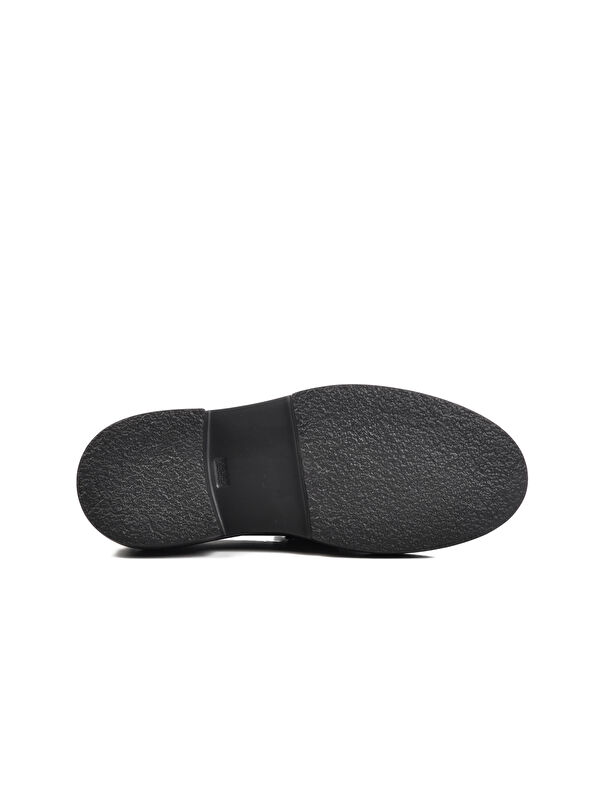Siyah Rugan Hakiki Deri Erkek Loafer Ayakkabı Premium 1018 M - Görsel 6