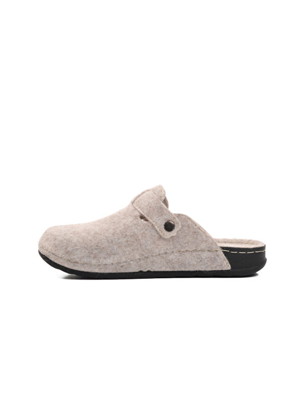 Ayakmod Bej Ayakmod Tekstil Ev Kadın Terlik K-9548