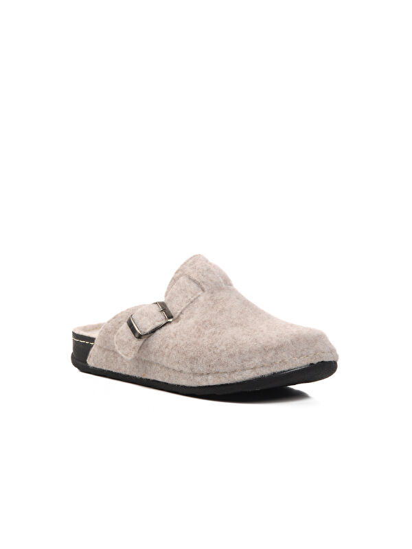 Ayakmod Bej Ayakmod Tekstil Ev Kadın Terlik K-9548