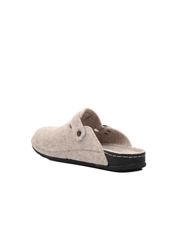 Ayakmod Bej Ayakmod Tekstil Ev Kadın Terlik K-9548