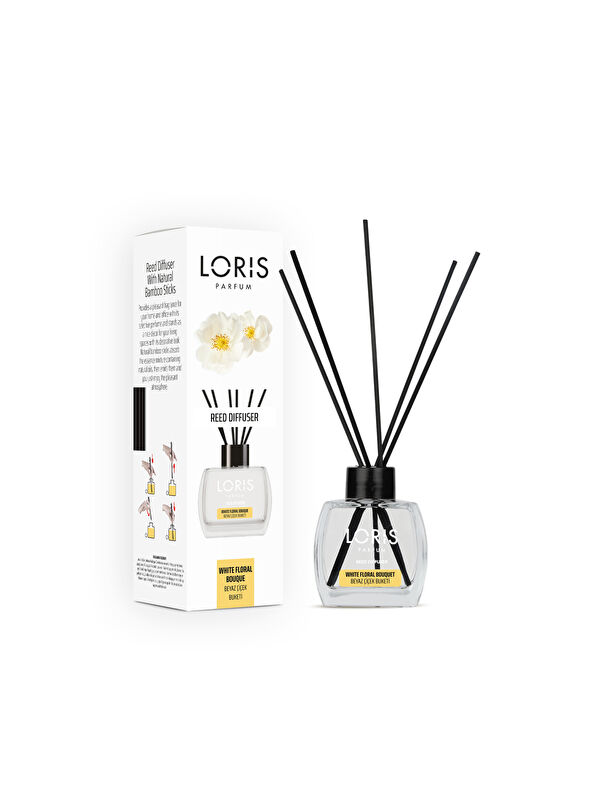 Loris Beyaz Çiçek Buketi Çubuklu Oda Kokusu 120 ML