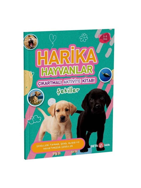 Beta Kids Harika Hayvanlar Çıkartmalı Aktivite Kitabı Şekiller