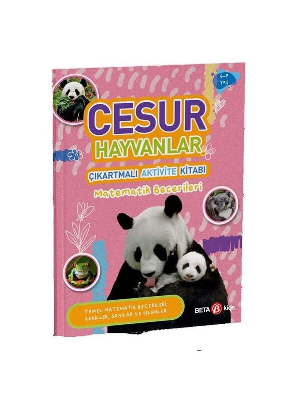 Beta Kids Cesur Hayvanlar Çıkartmalı Aktivite Kitabı