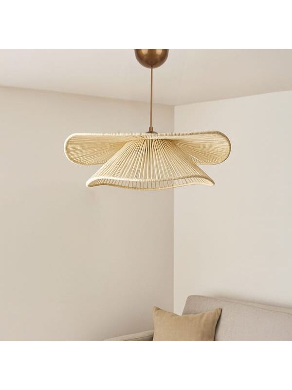 HMY Design Duvela Handmade Tekli Sarkıt Avize - Krem