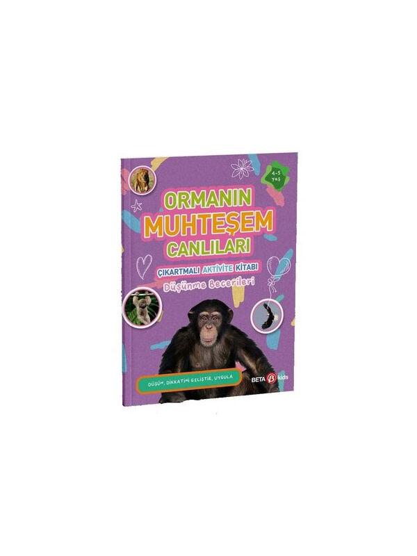 Beta Kids Ormanın Muhteşem Canlıları Çıkartmalı Aktivite Kitabı