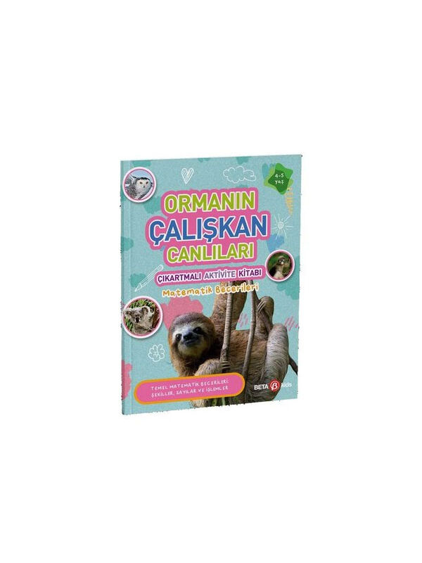 Beta Kids Ormanın Çalışkan Canlıları Çıkartmalı Aktivite Kitabı