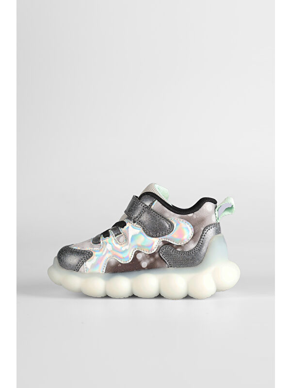 Sonya Işıklı Kız Bebek Siyah Spor Ayakkabı - Görsel 3