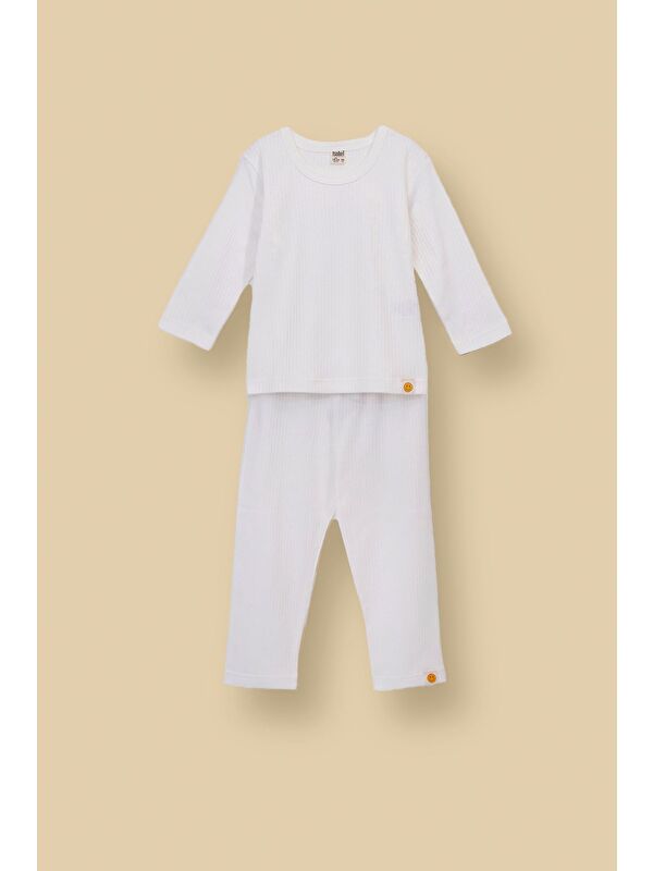 ZUZUNGA Basic Fitilli İnterlok Kumaş %100 Pamuk Pijama Takımı