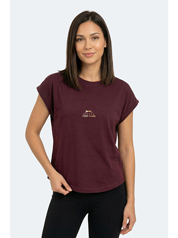 SLAZENGER KAPA Kadın  Mürdüm Tişört