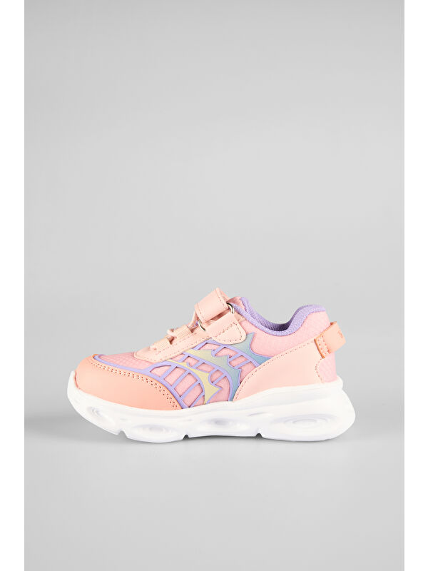 Most Işıklı Kız Bebek Pudra Spor Ayakkabı - Görsel 3